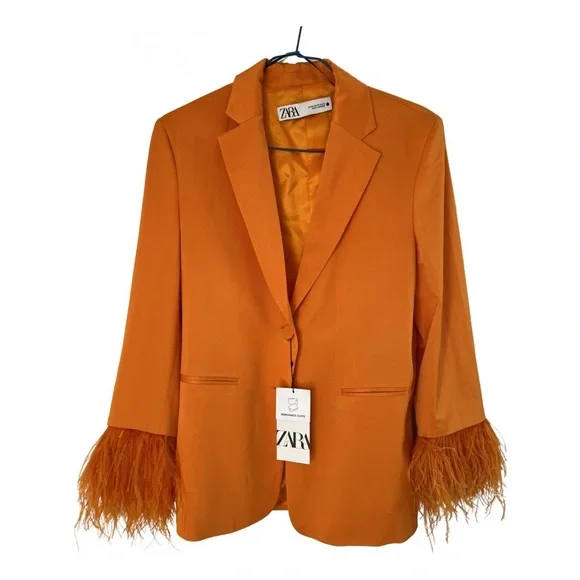 Zara feather sleeve blazer - Picture 3 of 4